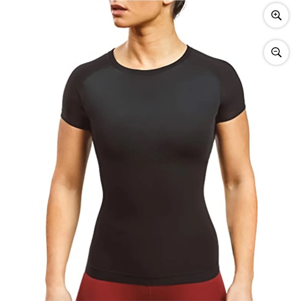 S M L Slimming Diet Tummy Control Body Shaper Workout Top Compression women men